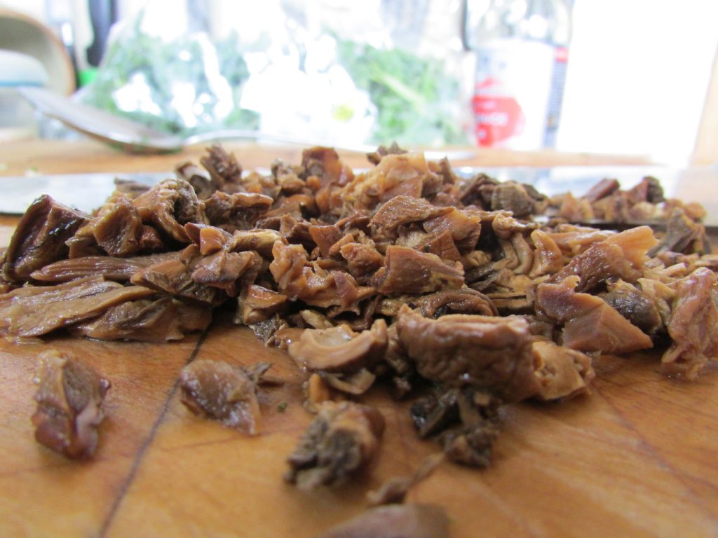 Kale and Mushroom soup - penny bun, porcino or cep mushrooms