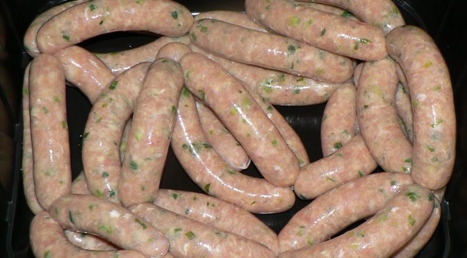 Chicken & Spring Onion Sausage