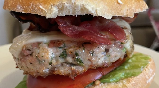 Chicken & Rice Sausage Burger